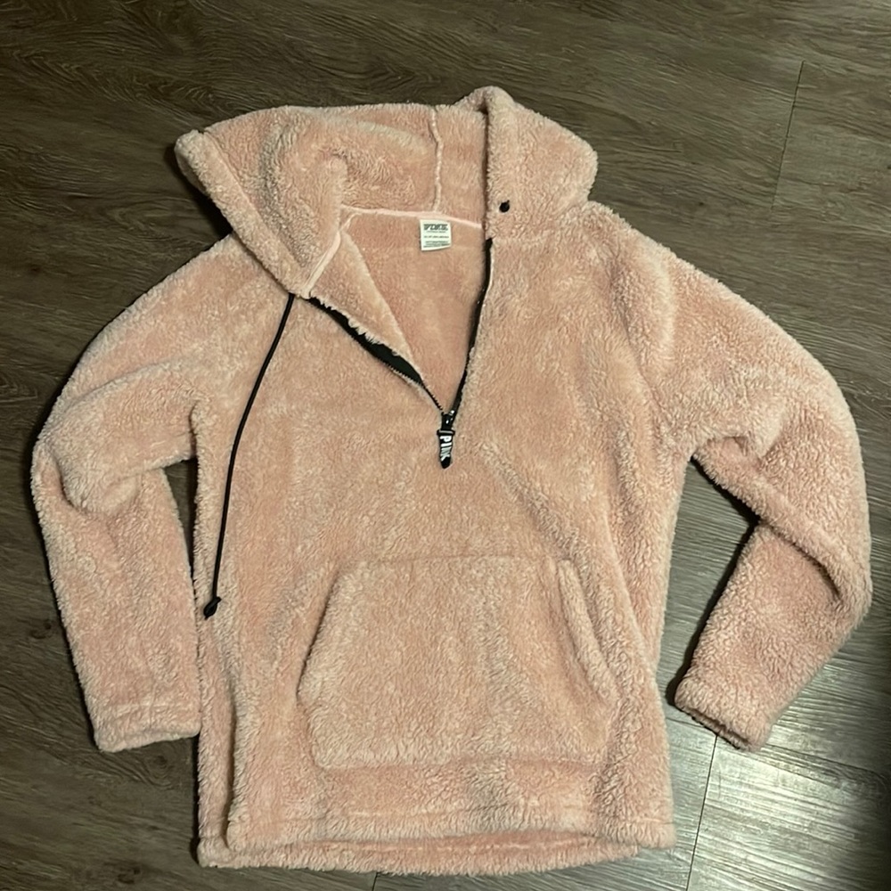 Victoria’s Secret PINK blush Sherpa hoodie